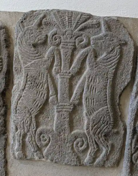 Two unicorns, on a relief, Pergamon Museum, Museum Island, Berlin